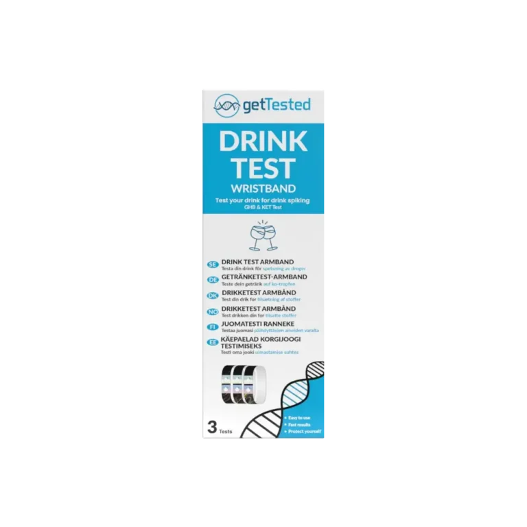 Drink Test Wristband front 1000x1000 1 Käepael GHB ja ketamiini tuvastamiseks joogis